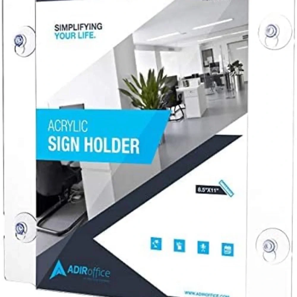 🪟 12-Pack Acrylic Sign Holders 🪟